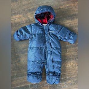 Columbia snuggly bunny infant snowsuit 3-6M
